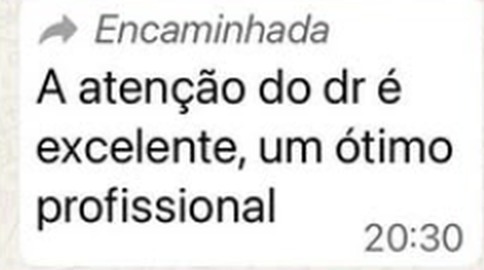 Depoimento de paciente: A atenção do dr é excelente, um ótimo profissional.